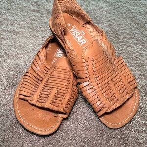 Visar Tan Leather men Sandals size 10